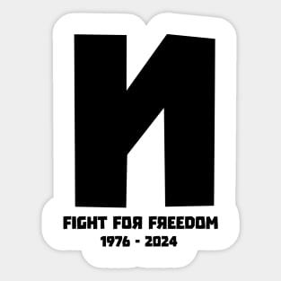 Navalny Fight For Freedom 1976-2024 2 Sticker